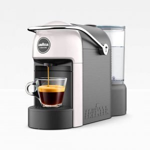 lavazza aparat za kafu Modo Mio Jolie BIJELI pogled sa strane - Espresso Kapsule Megatrend Coffee Shop