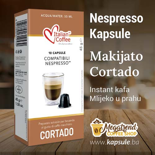 Nespresso kapsule CORTADO CAFFE MACCHIATO BiH