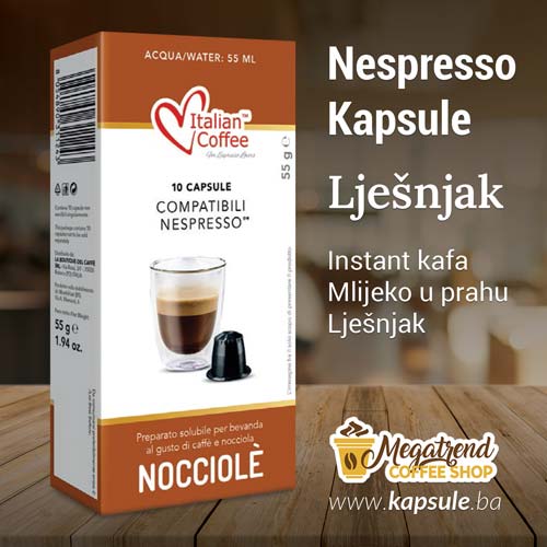 Nespresso kapsule BiH NOCCIOLE