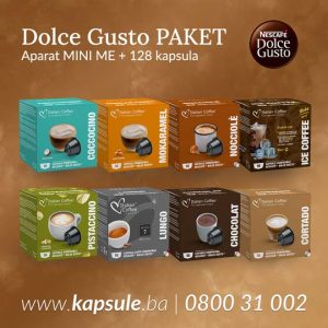 Aparat za Dolce Gusto Kapsule MINI ME paket SA 128 KAPSULA