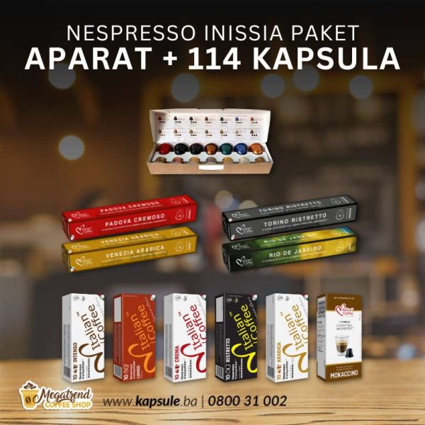 Aparat za Nespresso Kapsule INISSIA paket