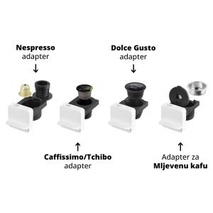 Aparat za Dolce Gusto, Nespresso, Caffissimo/Tchibo Kapsule i Mljevenu kafu 4u1 CATLER adapteri