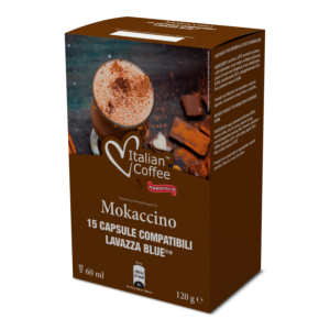 Kutija sa 15 kapsula Italian Coffee Mokaccino kompatibilnih s Lavazza Blue® aparatima
