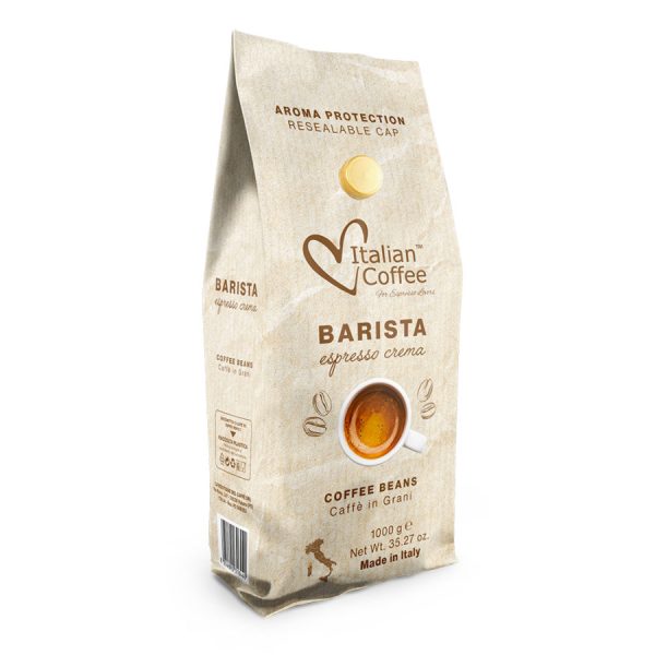 Italian coffee espresso kafa u zrnu barista espresso crema - pakovanje 1kg - prodavac Megatrend coffee shop