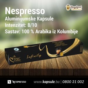 Nespresso Kapsule BiH INFINITY VENEZIA -Megatrend coffee shop