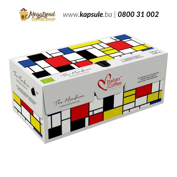 Nespresso kompatibilne kapsule Italian Coffee MONDRIAN RISTRETTO – 20 kapsula