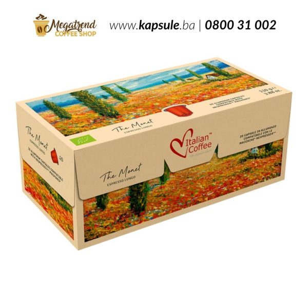 Nespresso kompatibilne kapsule Italian Coffee MONET LUNGO – 20 kapsula