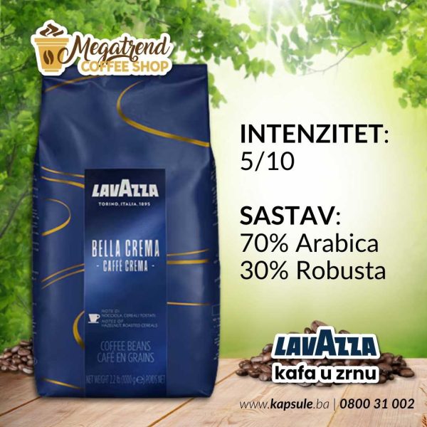 Espresso Kafa u Zrnu Lavazza BELLA CREMA