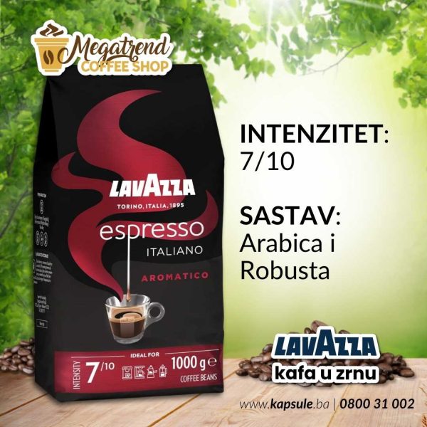 Espresso Kafa u Zrnu Lavazza ESPRESSO AROMATICO