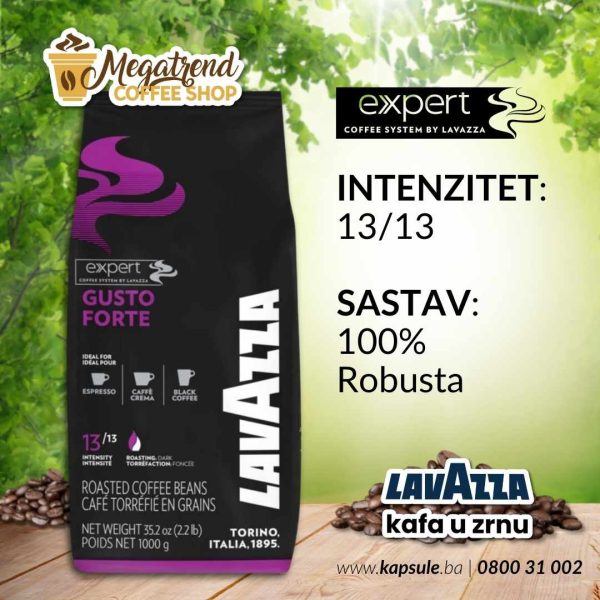 Espresso Kafa u Zrnu Lavazza GUSTO FORTE EXPERT