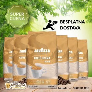 Espresso Kafa u Zrnu Lavazza CAFFE CREMA DOLCE 6kg www.kapsule.ba Bosna