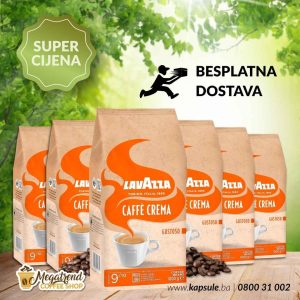 Espresso Kafa u Zrnu Lavazza CAFFE CREMA GUSTOSO 6kg www.kapsule.ba Bosna