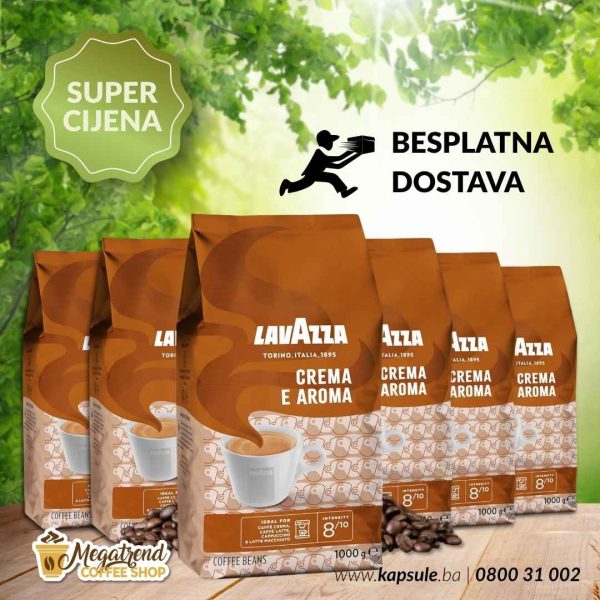Espresso Kafa u Zrnu Lavazza CREMA E AROMA 6kg www.kapsule.ba Bosna