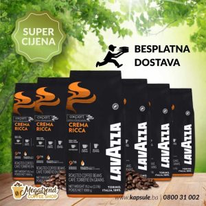 Espresso Kafa u Zrnu Lavazza CREMA RICCA EXPERT 6kg www.kapsule.ba Bosna
