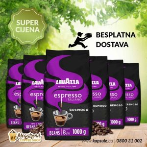 Espresso Kafa u Zrnu Lavazza ESPRESSO CREMOSO 6kg www.kapsule.ba Bosna