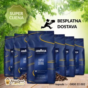 Espresso Kafa u Zrnu Lavazza SUPER CREMA 6kg www.kapsule.ba Bosna