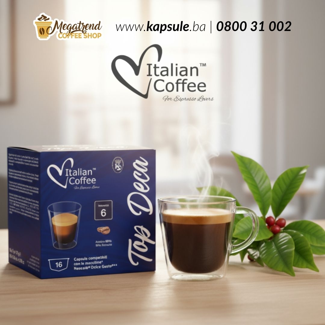 Dolce Gusto Kapsule TOP DECA - BEZ KOFEINA Dolce Gusto kapsule - TOP DECA