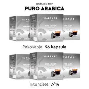 Dolce Gusto kompatibilne kapsule CARRARO PURO ARABICA - 96 kapsula