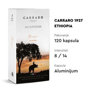Nespresso kompatibilne ALUMINIJUMSKE kapsule CARRARO ETHIOPIA - 120 kapsula