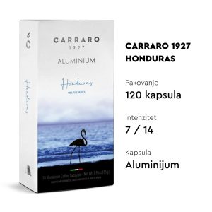 Nespresso kompatibilne ALUMINIJUMSKE kapsule CARRARO HONDURAS - 120 kapsula