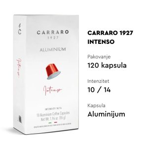 Nespresso kompatibilne ALUMINIJUMSKE kapsule CARRARO RWANDA - 120 kapsula