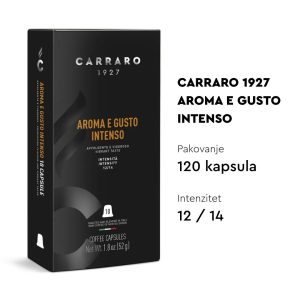 Nespresso kompatibilne kapsule CARRARO AROMA E GUSTO INTENSO – 120 kapsula