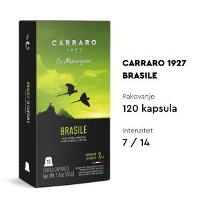 Nespresso kompatibilne kapsule CARRARO BRASILE - 120 kapsula