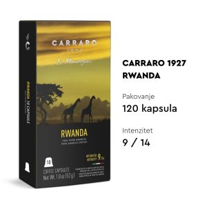 Nespresso kompatibilne kapsule CARRARO RWANDA - 120 kapsula