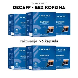 Dolce Gusto kompatibilne kapsule CARRARO DECAFF - 96 kapsula