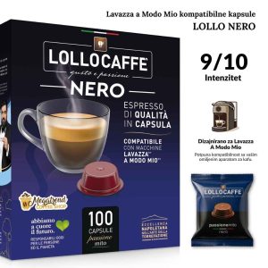 Lavazza a Modo Mio kompatibilne kapsule LOLLO NERO 100 kapsula