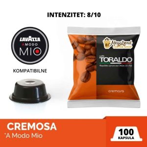 Lavazza a Modo Mio kompatibilne kapsule TORALDO CREMOSA 100 kapsula