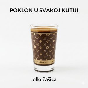 Lavazza a Modo Mio kompatibilne kapsule LOLLO NERO 100 kapsula Poklon LOLLO čašica 2