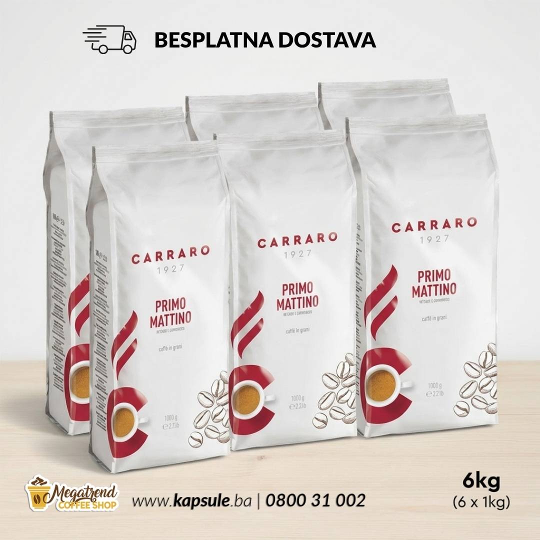 Espresso Kafa u Zrnu CARRARO PRIMO MATTINO 6kg Espresso Kafa u Zrnu CARRARO PRIMO MATTINO 6kg