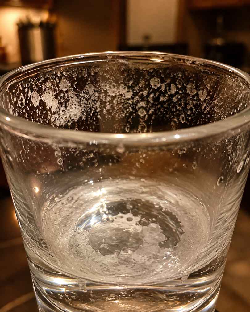 Kako ukloniti kamenac iz aparata za kafu na kapsule Naslage kamenca u čaši vode